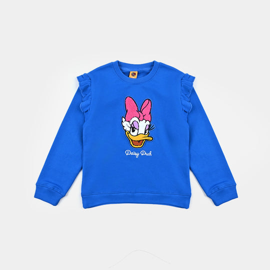 Girls Cotton Terry Sweatshirt Character