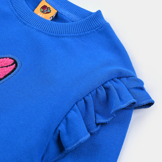 Girls Cotton Terry Sweatshirt Character