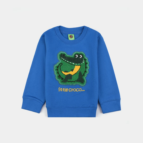 Infant Boys Cotton Terry Sweatshirt Little Croco