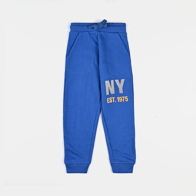 Boys Jersey/Terry and Fleece Pyjama NewYork- Blue