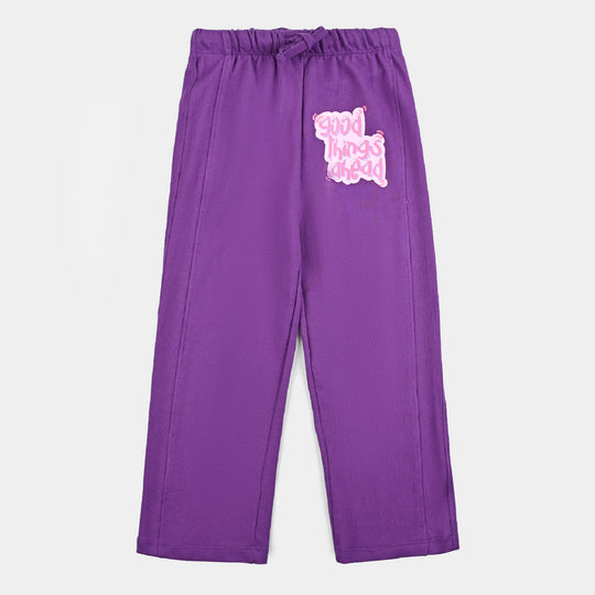 Girls Jersey/Terry Pyjama Good Days Ahead-Purple