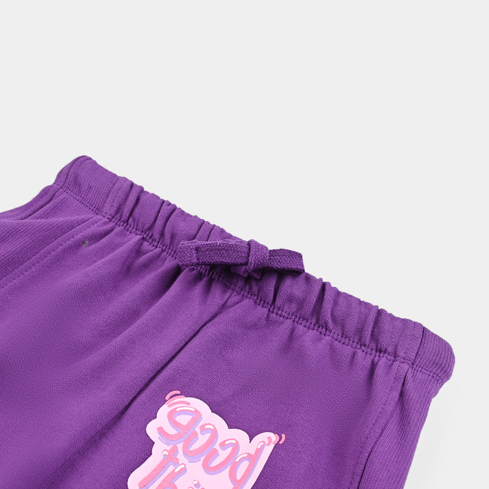 Girls Jersey/Terry Pyjama Good Days Ahead-Purple