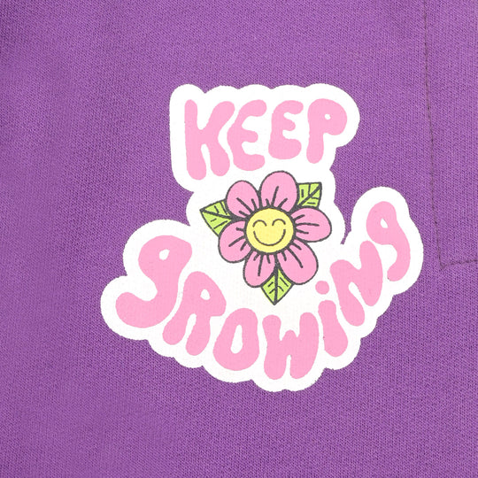 Girls Jersey/Terry Jersey Pyjama Keep Growing-Purple