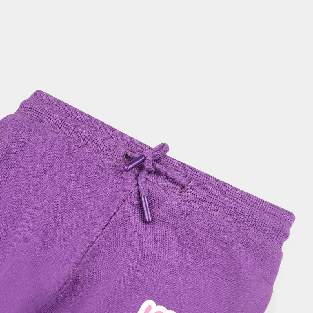 Girls Jersey/Terry Jersey Pyjama Keep Growing-Purple