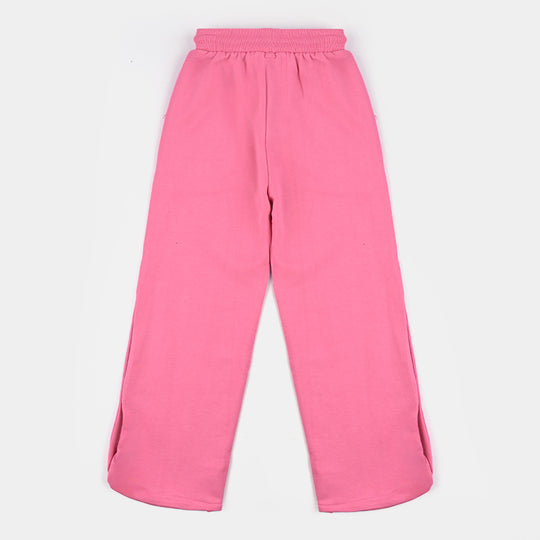 Girls Jersey/Terry Pyjama Keep On Smiling-Hot Pink