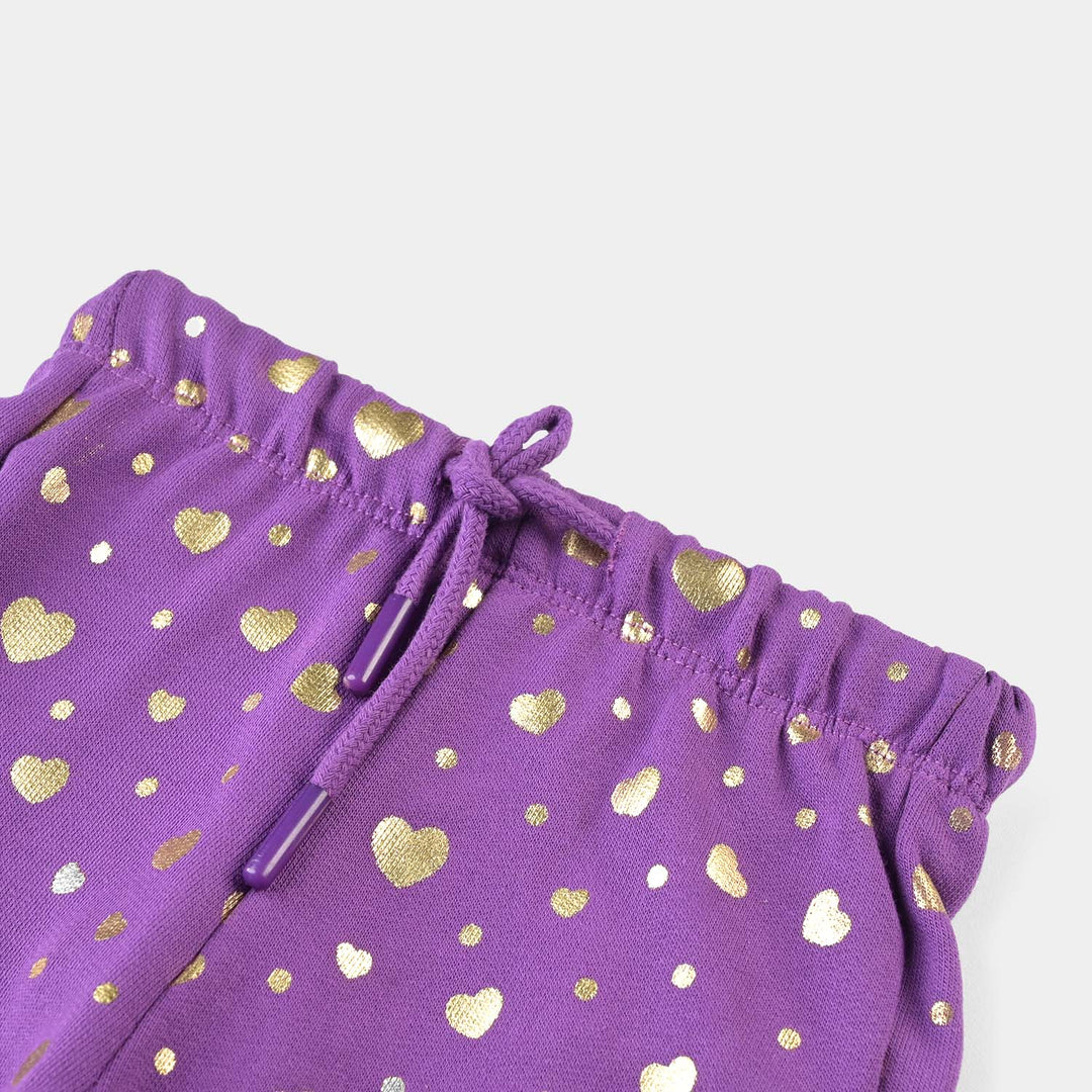 Infant Girls Jersey/Terry Pyjama-Purple