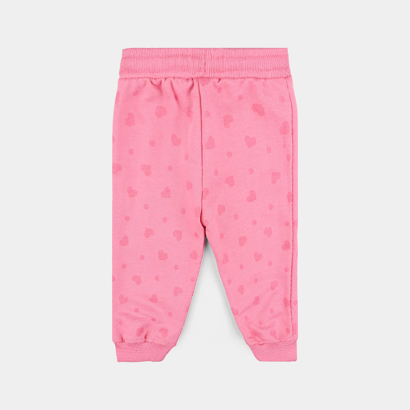 Infant Girls Jersey/Terry Pyjama Hearts-Hot Pink