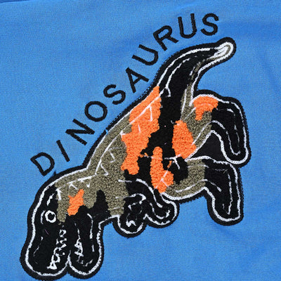 Boys Cotton Terry SweatShirt Dinosaur-Blue