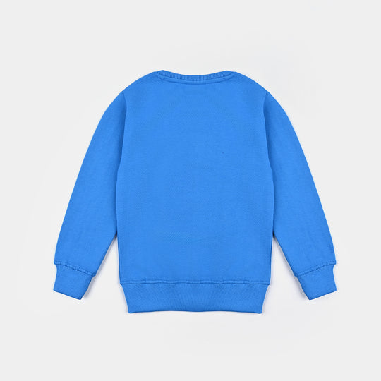 Boys Cotton Terry SweatShirt Dinosaur-Blue