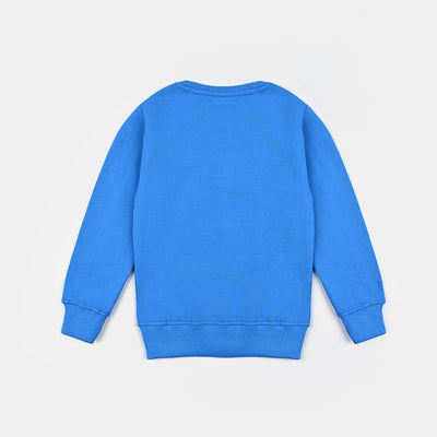 Boys Cotton Terry SweatShirt Dinosaur-Blue