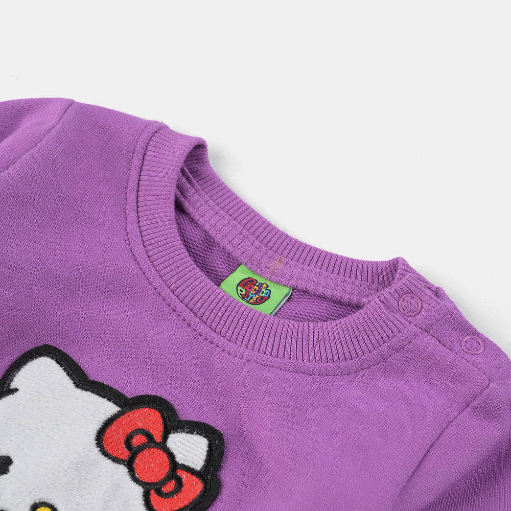 Infant Girls Cotton Terry Sweatshirt Character