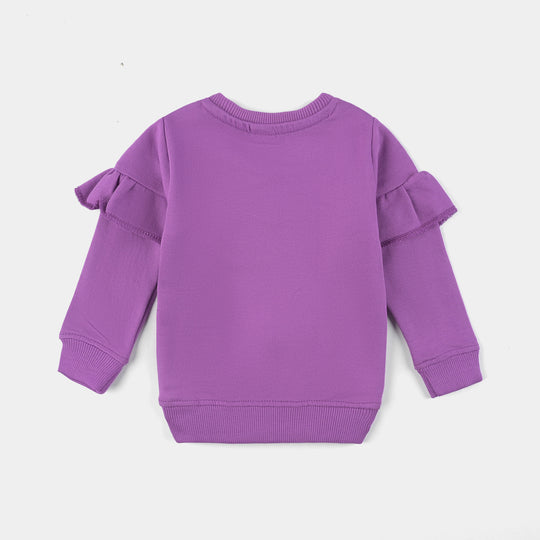 Infant Girls Cotton Terry Sweatshirt Character