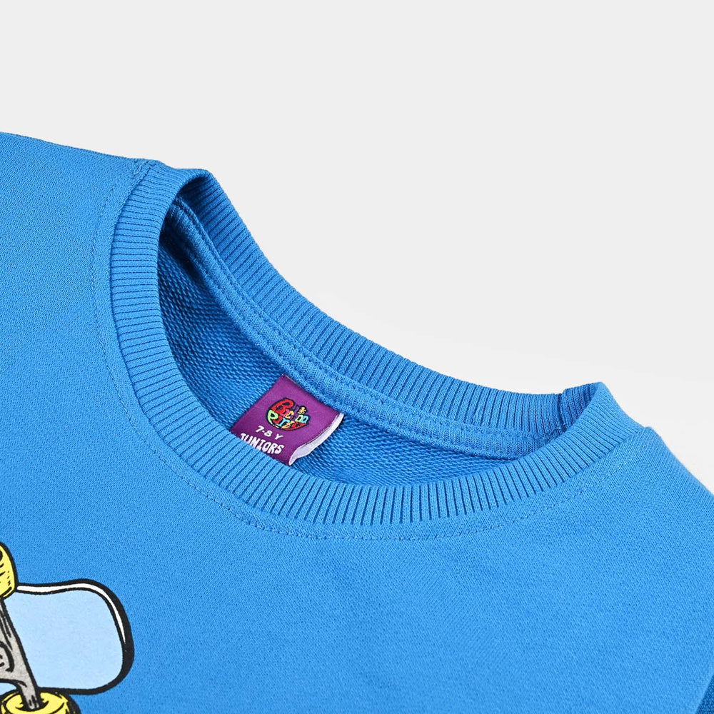 Boys Cotton Terry Sweatshirt Ride All The Way