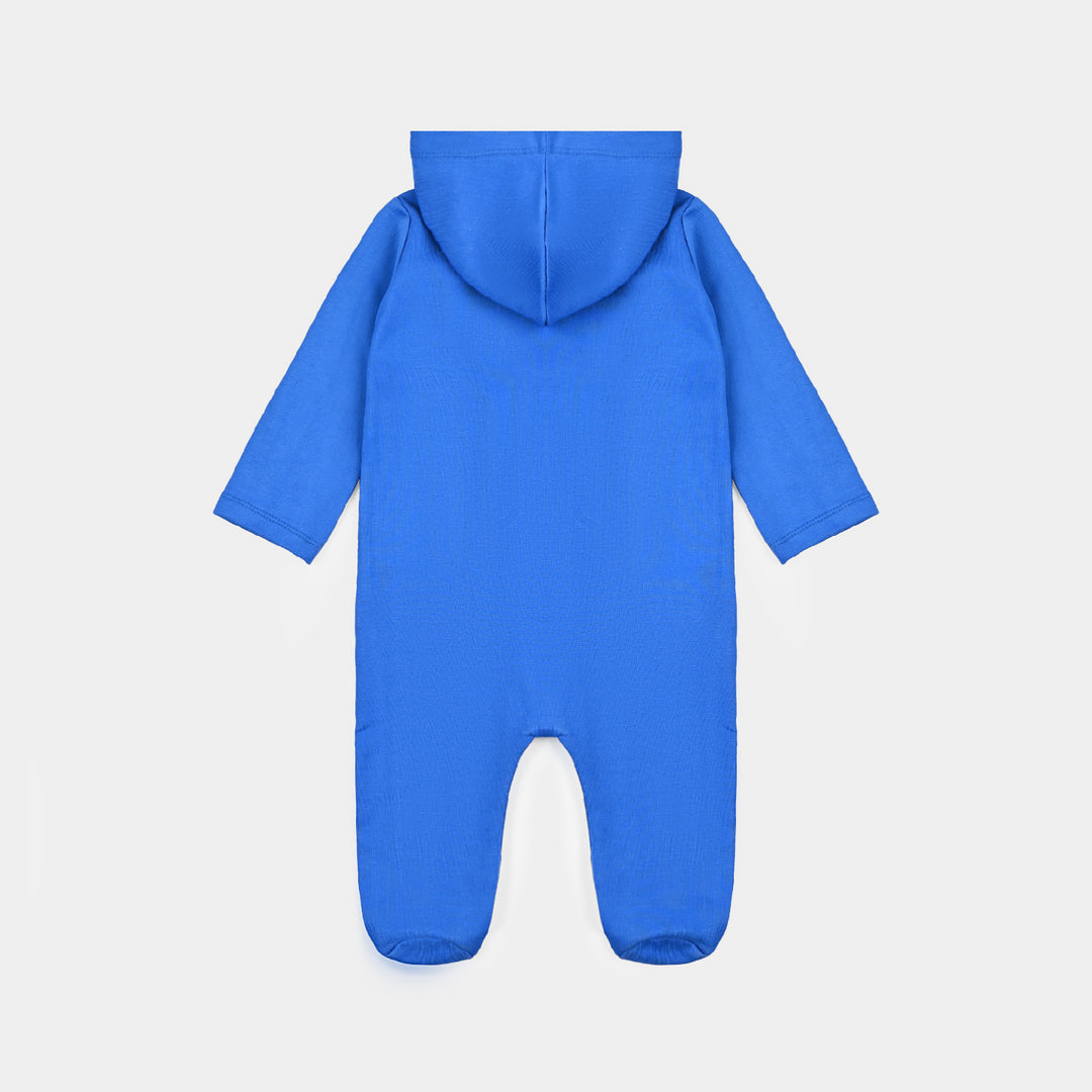 Infant Boys Cotton Terry Romper Dino-Imp.Blue