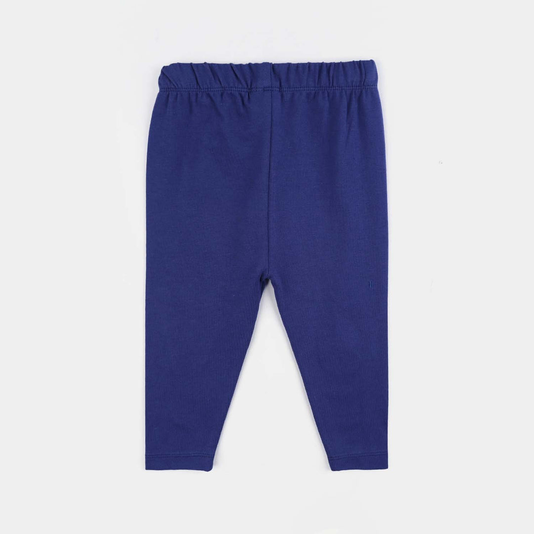 Infant Girls Lycra Jersey Emb Tights Honey Bee-Navy Blue