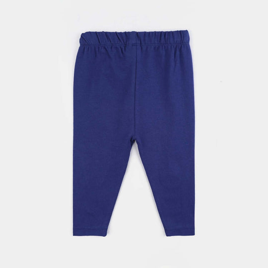 Infant Girls Lycra Jersey Emb Tights Honey Bee-Navy Blue