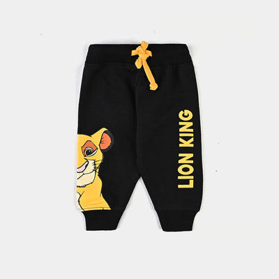 Infant Boys Cotton Terry Pyjama Lion King-Jet Black