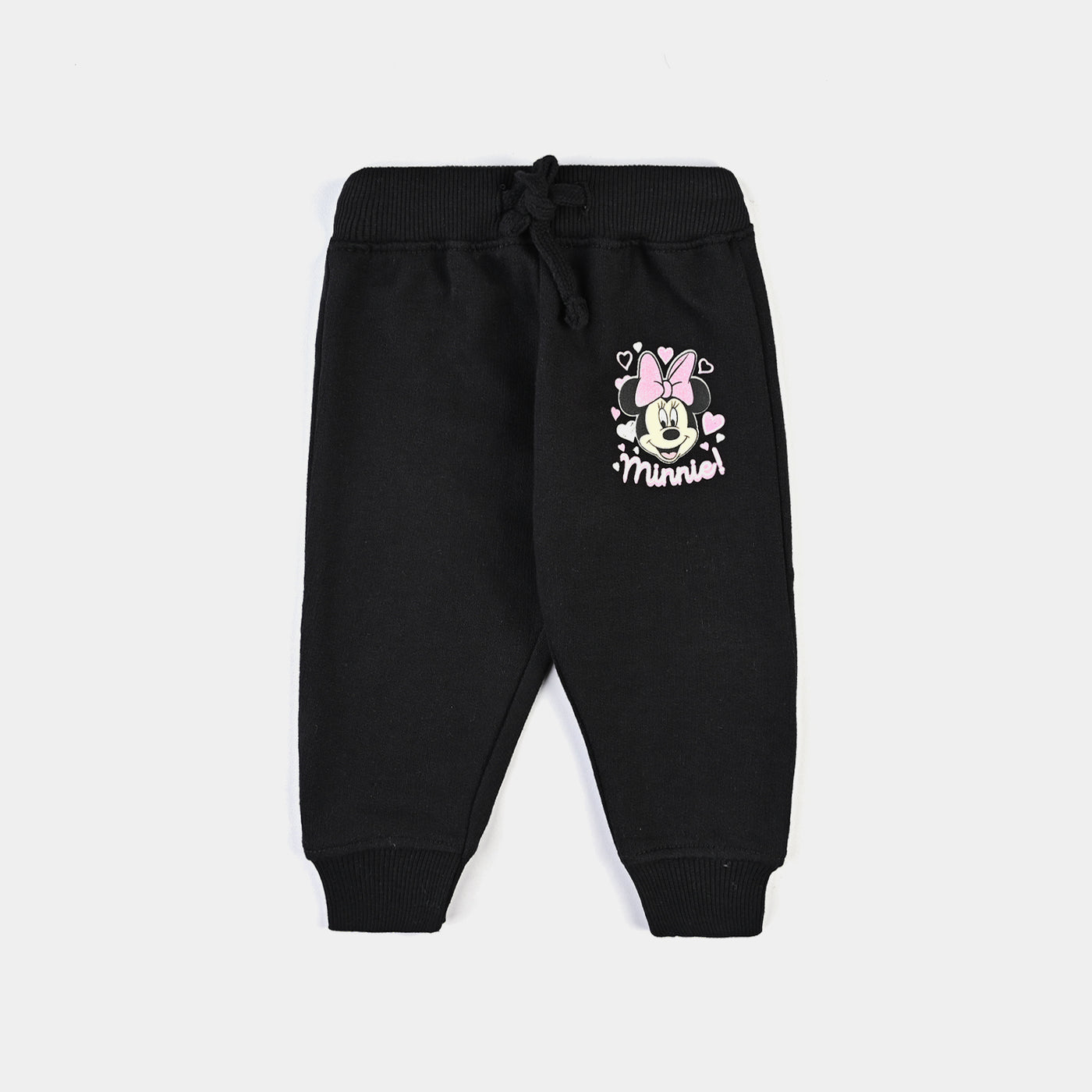 Infant Girls Cotton Terry Pyjama -Jet Black