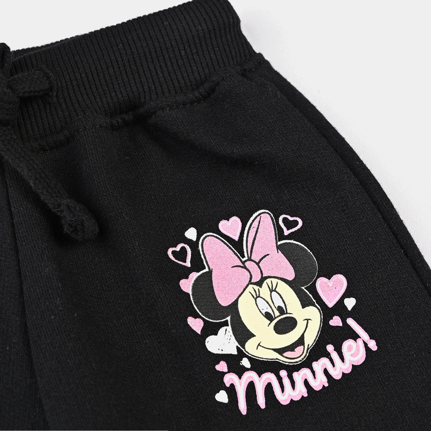 Infant Girls Cotton Terry Pyjama -Jet Black