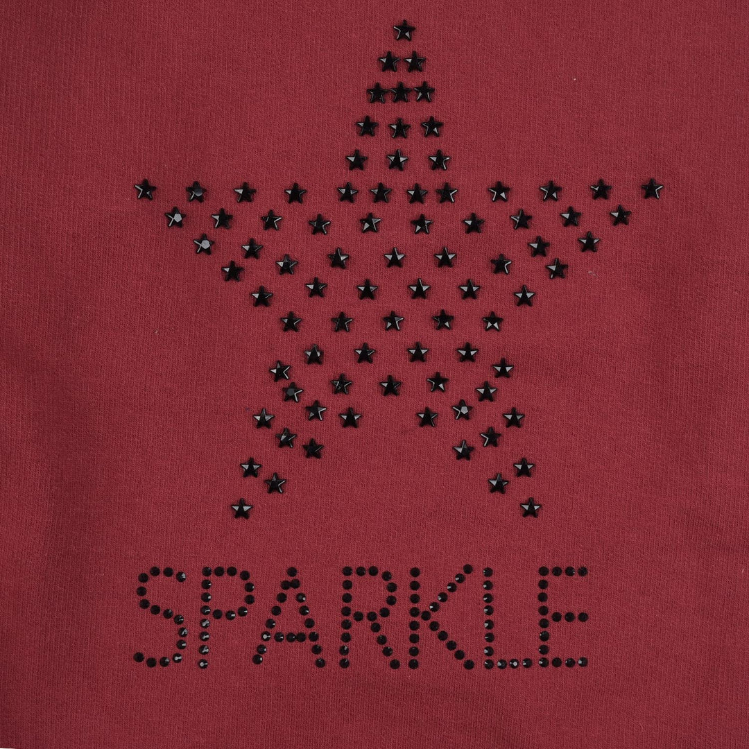 Girls Cotton Terry Sweatshirt Star-Emboldened