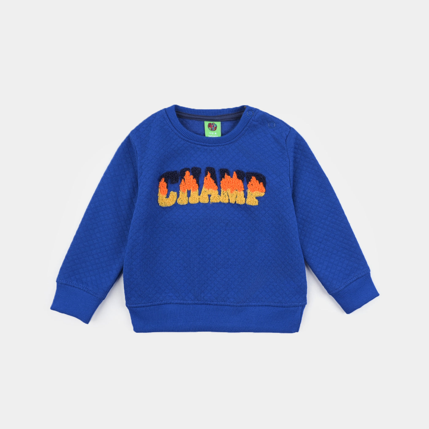 Infant Boys Quilted Sweatshirt Champ- Blue