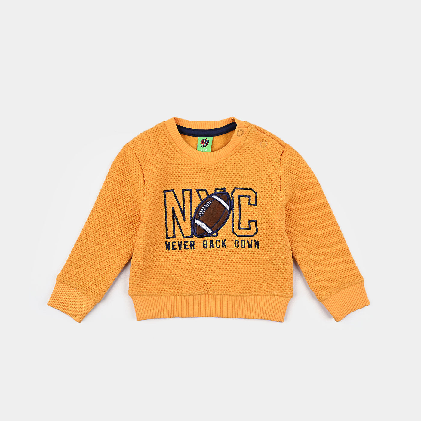 Infant Boys Jacquard Sweatshirt Never-Citrus