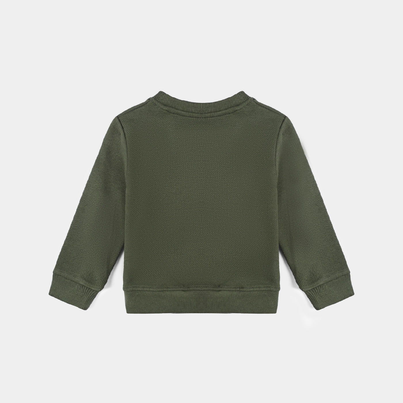 Infant Boys Jacquard Sweatshirt Be Brave- Green