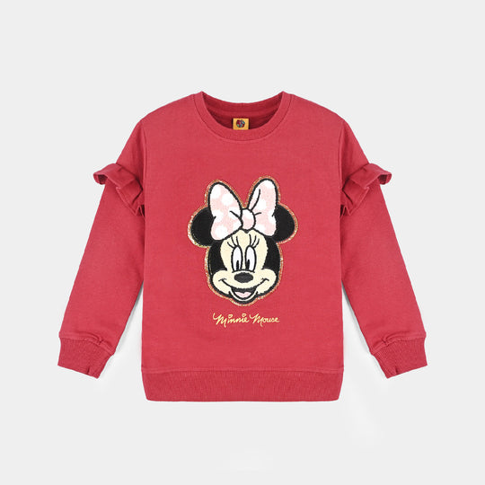 Girls Cotton Terry Sweatshirt Character-Emboldened