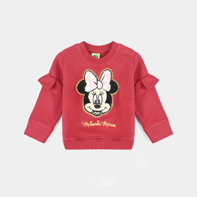 Infants Girls Cotton Terry Sweatshirt Character