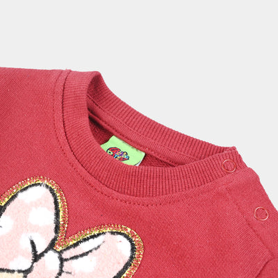 Infants Girls Cotton Terry Sweatshirt Character