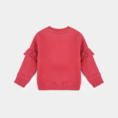 Infants Girls Cotton Terry Sweatshirt Character