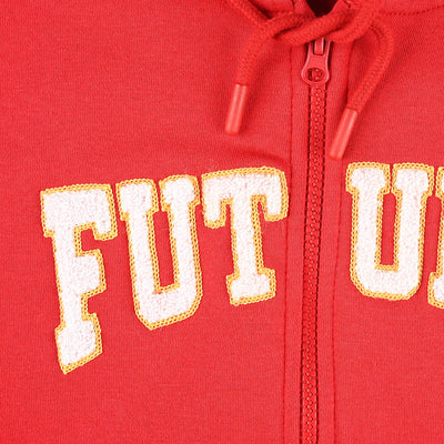 Boys Fleece Knitted Jacket Future-Racing Red