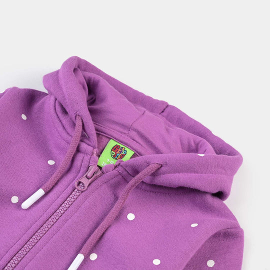 Infant Girls Fleece Knitted Jacket