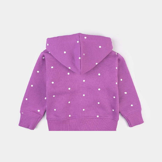 Infant Girls Fleece Knitted Jacket