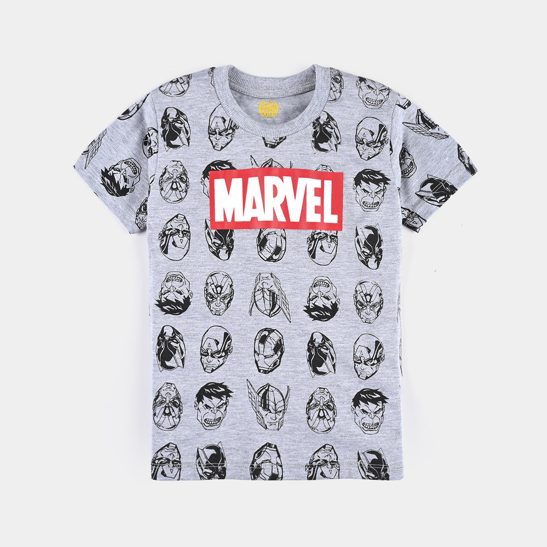 Boys Cotton Jersey NightWear Marvel-H.grey