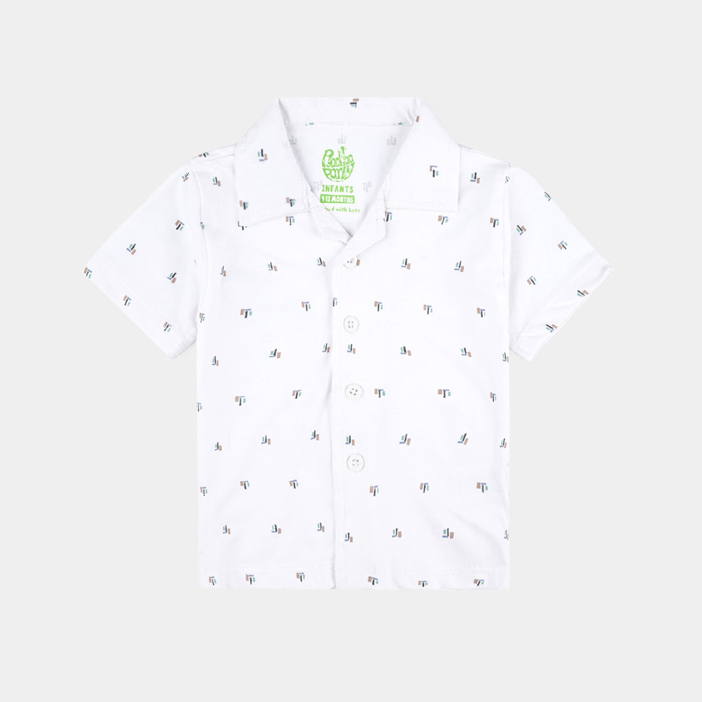BP-Infant Boys Night Suits Space Travels-White