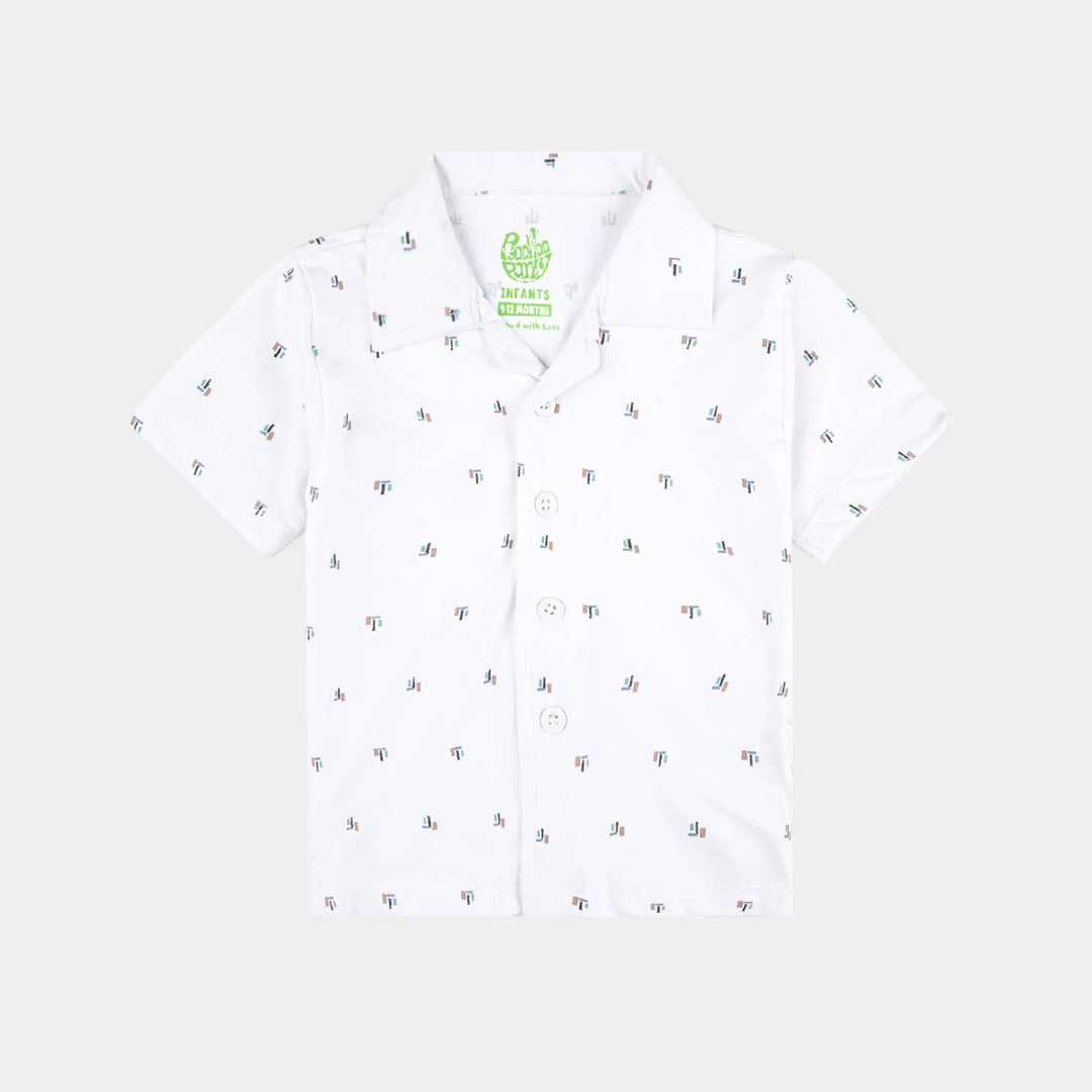 BP-Infant Boys Night Suits Space Travels-White