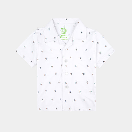 BP-Infant Boys Night Suits Space Travels-White