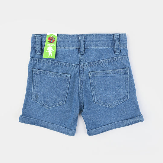 Infant Girls Denim rigid Short-Mid Blue