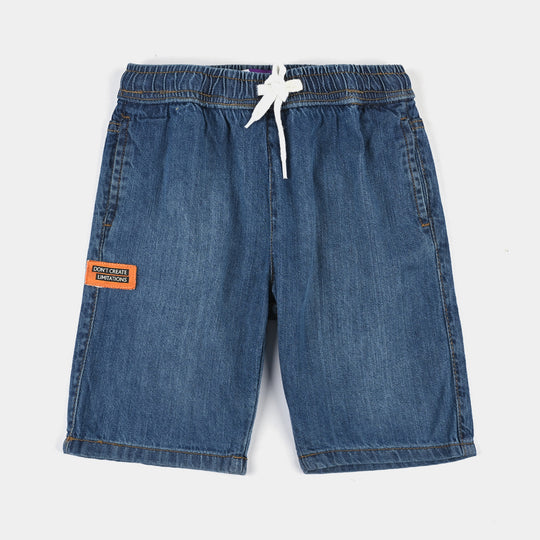 Boys Denim Short Best Vacation-Mid Blue