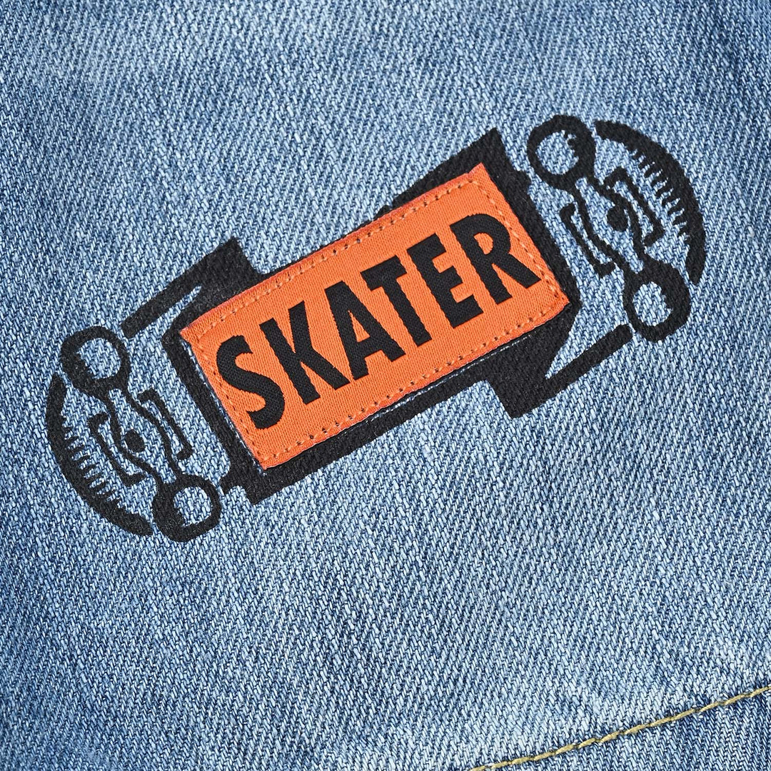 Boys Denim Short Skater-Light Blue