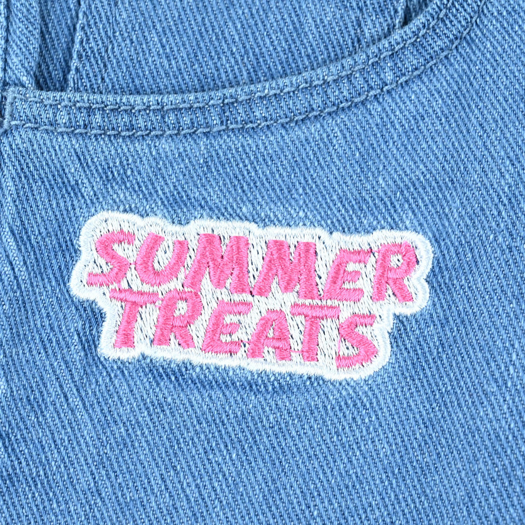 Girls Denim rigid Short Threats-LT.Blue