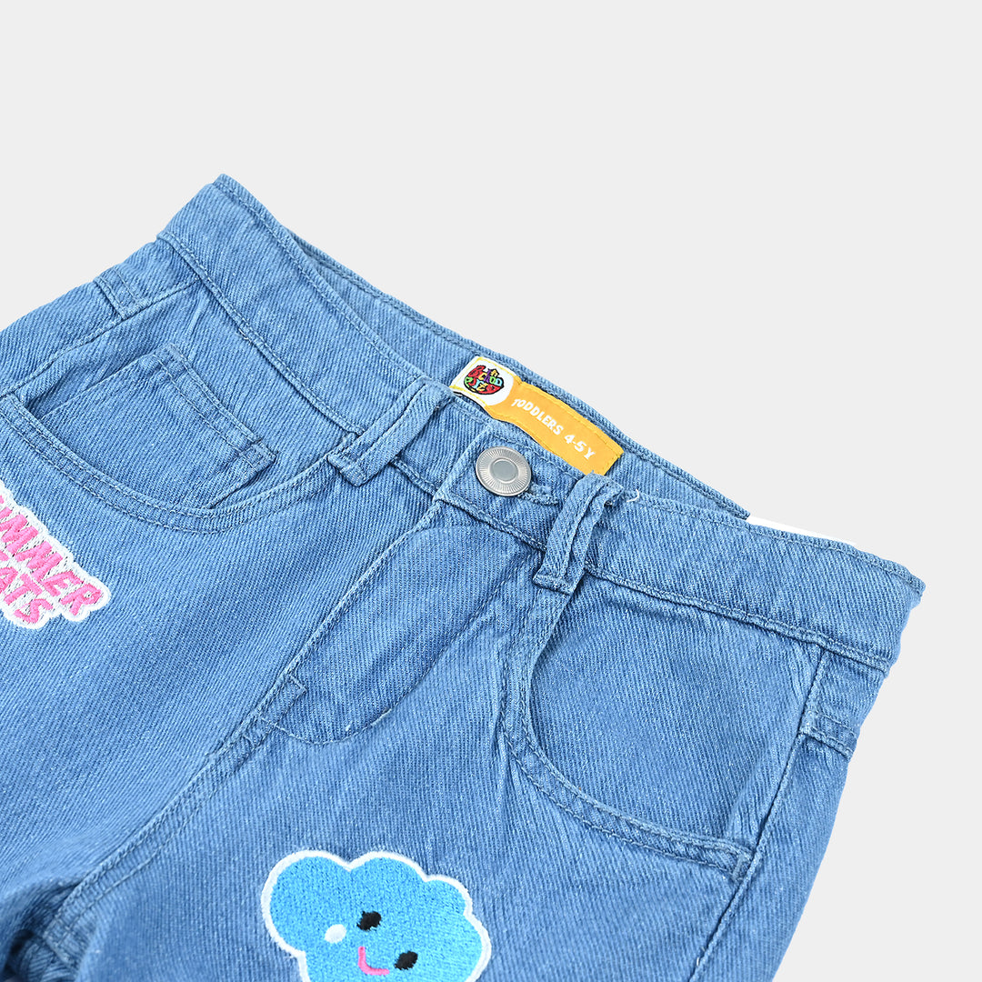 Girls Denim rigid Short Threats-LT.Blue