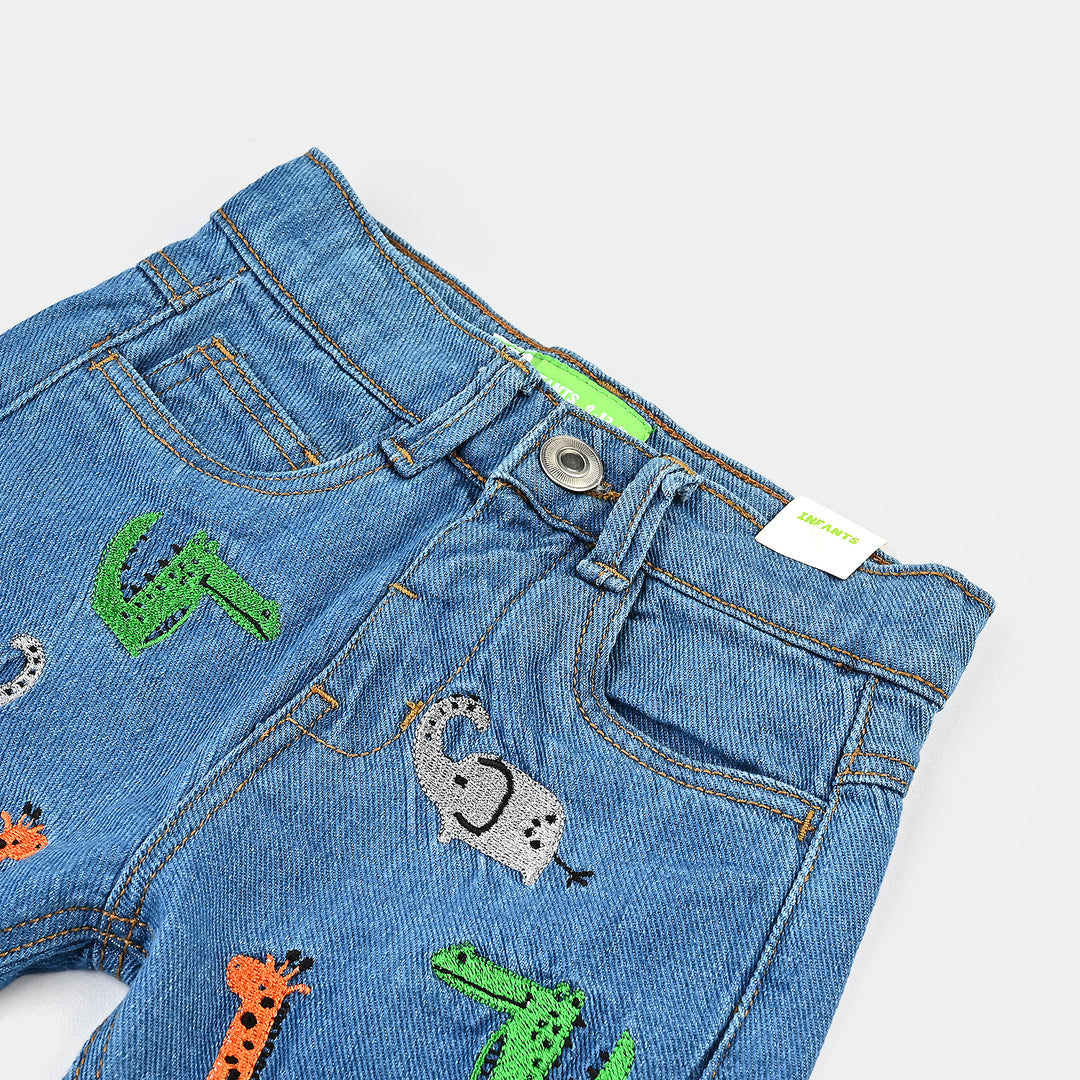 Infant Boys Denim rigid Short Jungle-LT.Blue