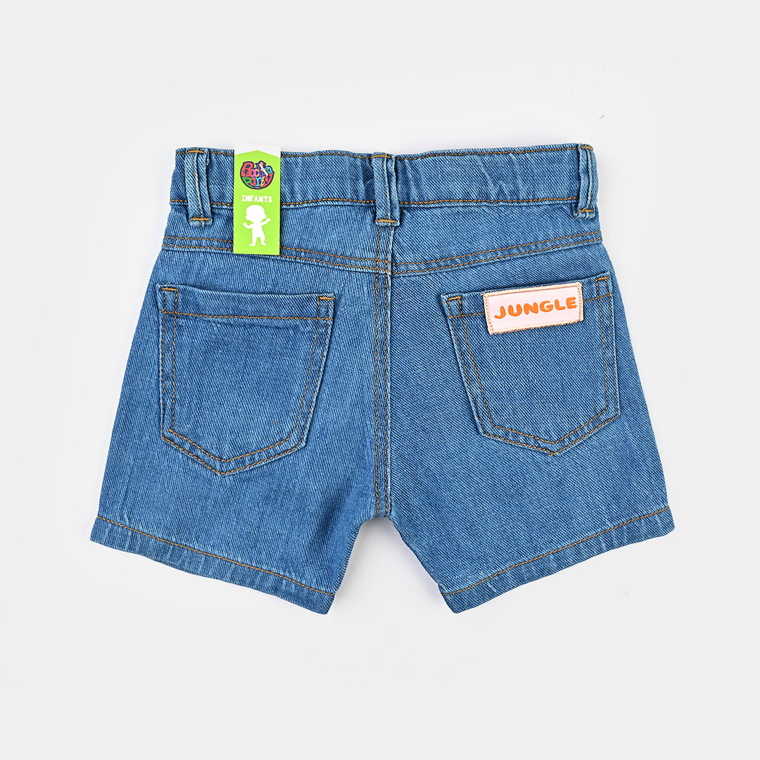 Infant Boys Denim rigid Short Jungle-LT.Blue