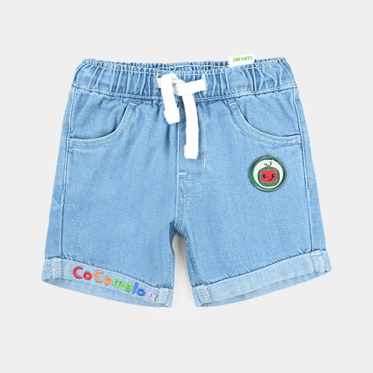 Infant Boys Denim rigid Denim Short-Ice Blue