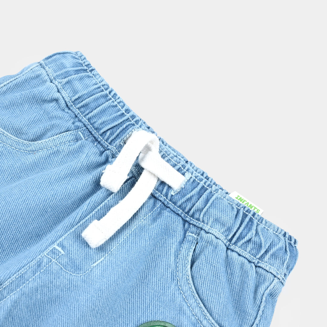 Infant Boys Denim rigid Denim Short-Ice Blue