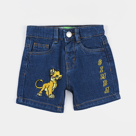 Infant Boys Denim Short Character-Dark.Blue