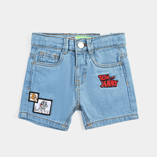 Infant Boys Denim rigid Short-Ice Blue