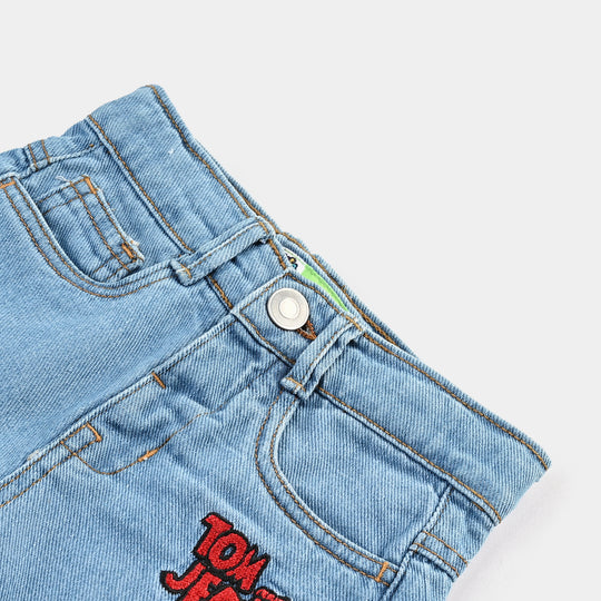 Infant Boys Denim rigid Short-Ice Blue